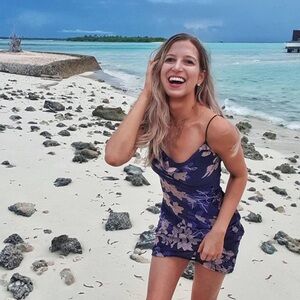 Navy floral mini dress size small